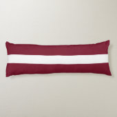 Lettland-Flagge Seitenschläferkissen (Rückseite)