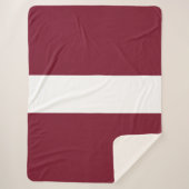 Lettland-Flagge Sherpadecke (Vorderseite)