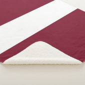 Lettland-Flagge Sherpadecke (3/4)
