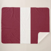 Lettland-Flagge Sherpadecke (Vorderseite (Horizontal))