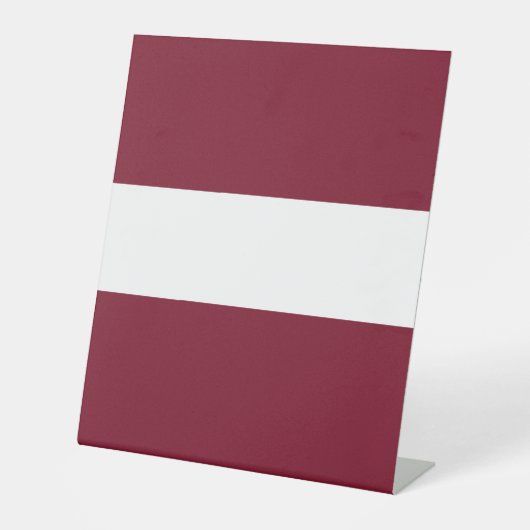 Lettland-Flagge Sockelschild (Vorderseite)