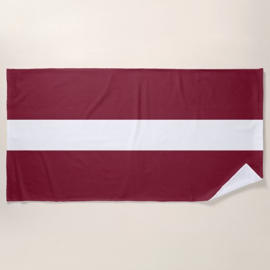 Lettland-Flagge Strandtuch (Vorderseite)