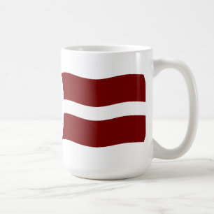 Lettland-Flagge-Tasse Kaffeetasse