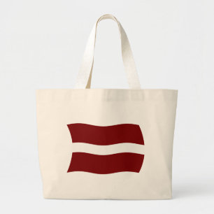 Lettland-Flagge-Tragetasche Jumbo Stoffbeutel