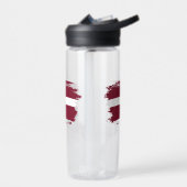 Lettland-Flagge Trinkflasche (Links)