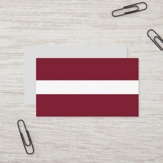 Lettland-Flagge Visitenkarte (Vorderseite/Rückseite Beispiel)