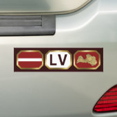 Lettland Flaggenplan-Autoaufkleber Autoaufkleber (Auf Auto)