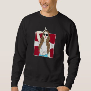 Lettland für Mädchen Lettische Flagge für Frauen L Sweatshirt