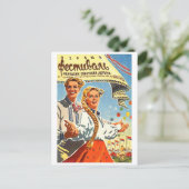 Lettland Jugendfestival, Jungpaar Vintag sowjetisc Postkarte (Stehend Vorderseite)