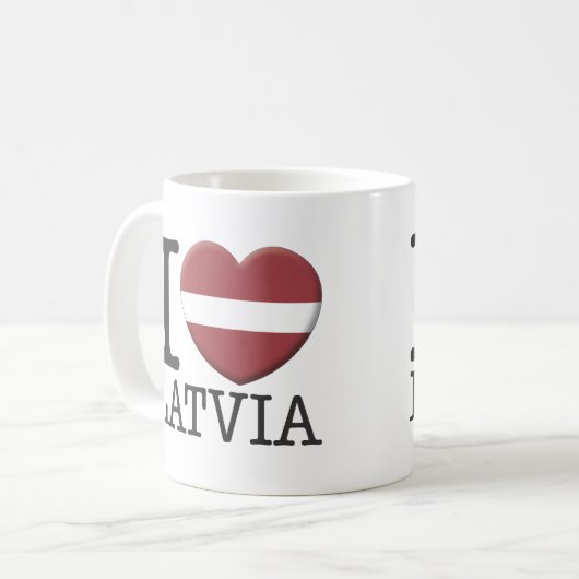 Lettland Kaffeetasse (Vorderseite Links)