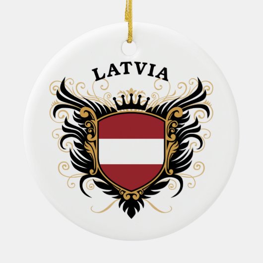 Lettland Keramik Ornament (Hinten)