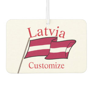 Lettland Landesflagge Thunder_Cove Autolufterfrischer