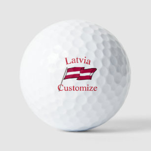 Lettland Landesflagge Thunder_Cove Golfball