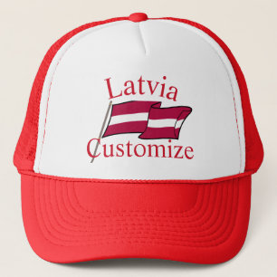 Lettland Landesflagge Thunder_Cove Truckerkappe