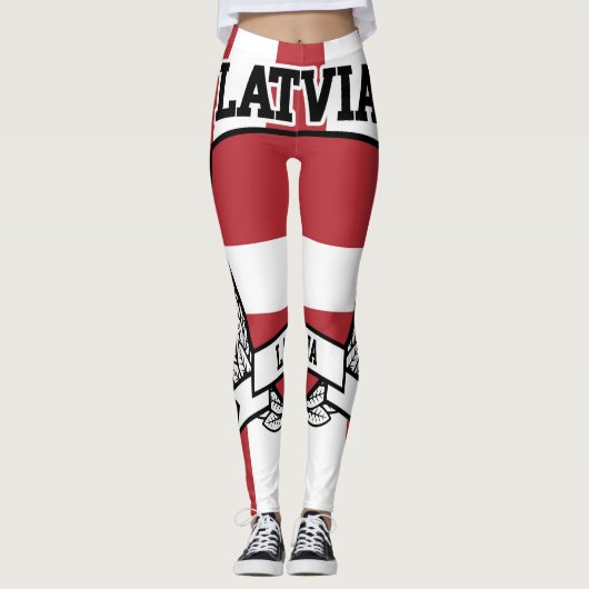 Lettland Leggings (Vorderseite)
