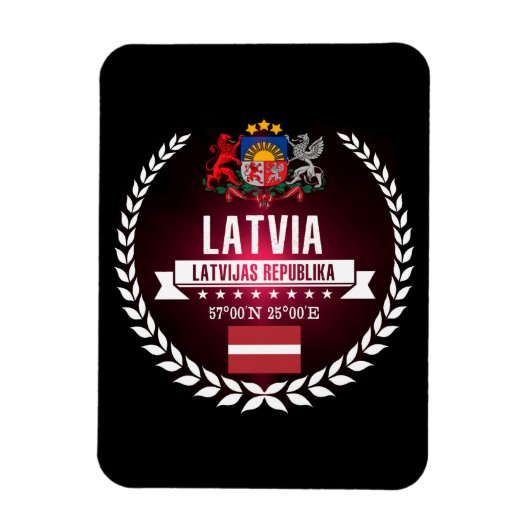 Lettland Magnet (Vertikal)