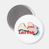 Lettland Magnet (Vorderseite/Rückseite)