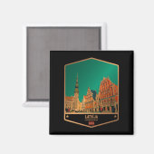 Lettland Magnet (Vorderseite/Rückseite)
