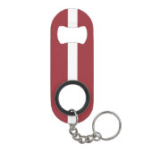 Lettland National Pride Patriotic Mini Flaschenöffner (Rückseite)