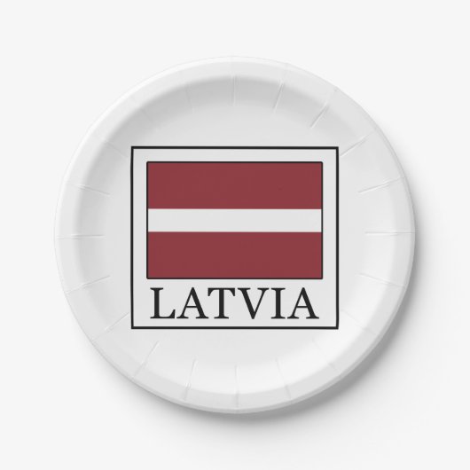 Lettland Pappteller (Vorderseite)