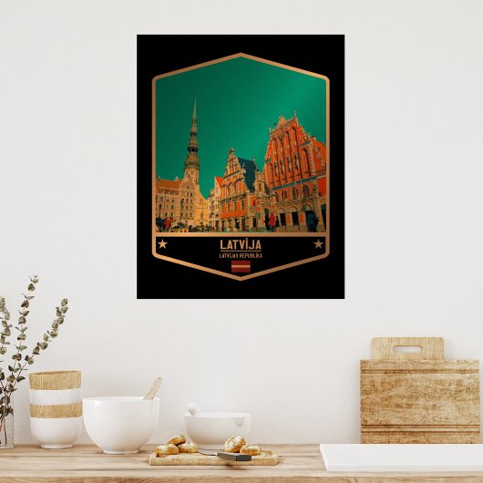 Lettland Poster (Küche)