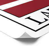 Lettland Poster (Ecke)