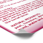 Lettland Poster (Ecke)