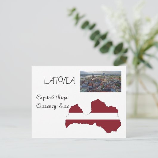Lettland Postkarte (Stehend Vorderseite)