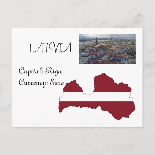 Lettland Postkarte (Vorderseite)