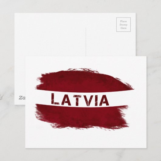 Lettland Postkarte (Vorne/Hinten)