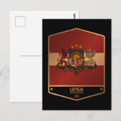 Lettland Postkarte (Vorne/Hinten)