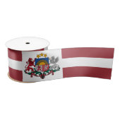 Lettland Ribbon, Emblem, patriotisch, lettische Fl Satinband (Spule)