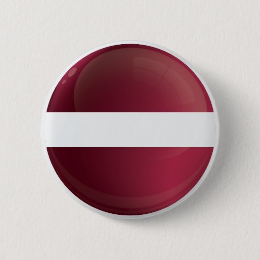 Lettland Runde Flagge Symbol Button (Vorderseite)