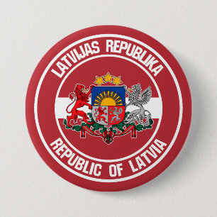 Lettland-RundEmblem Button