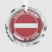 Lettland-RundEmblem Ornament (Rückseite)