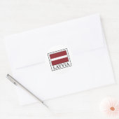 Lettland Runder Aufkleber (Umschlag)
