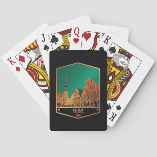 Lettland Spielkarten (Rückseite)