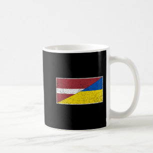 LETTLAND UKRAINE FLAG LETTLAND UKRAINISCHE NATIONA KAFFEETASSE