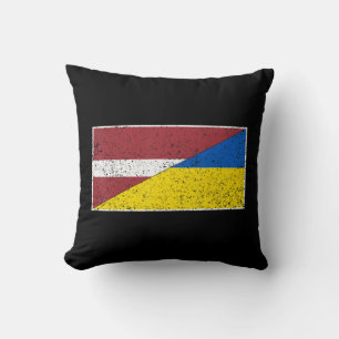 LETTLAND UKRAINE FLAG LETTLAND UKRAINISCHE NATIONA KISSEN
