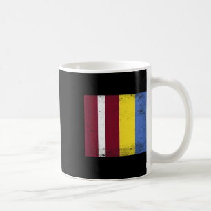Lettland Ukraine-Flagge Design Pride Lettisch Ukra Kaffeetasse