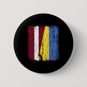 Lettland Ukraine Halbflagge Lettische Ukrainische Button