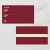 Lettland - Unternehmen Visitenkarte (Vorne/Hinten)