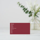 Lettland - Unternehmen Visitenkarte (Stehend Vorderseite)