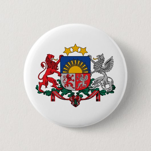 Lettland-Wappen Button (Vorderseite)