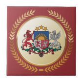 Lettland-Wappen Fliese (Vorderseite)