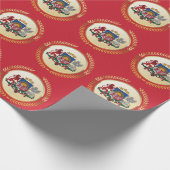 Lettland-Wappen Geschenkpapier (Ecke)