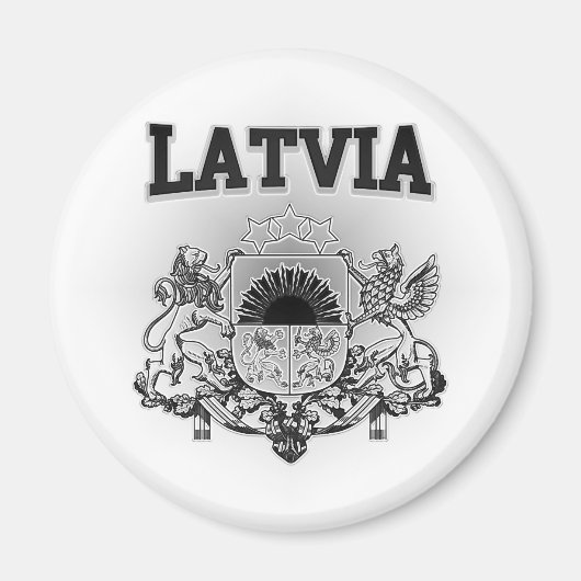 Lettland-Wappen Magnet (Vorne)