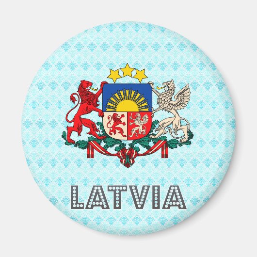 Lettland-Wappen Magnet (Vorne)