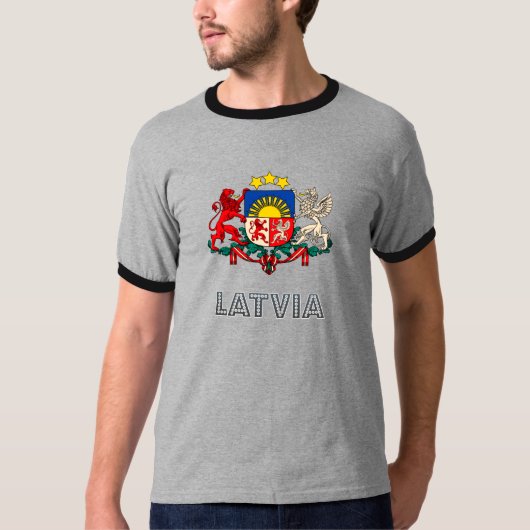 Lettland-Wappen T-Shirt (Vorderseite)