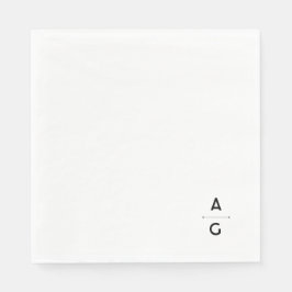 Lettrus-Hochzeitspapierhandtuch Serviette